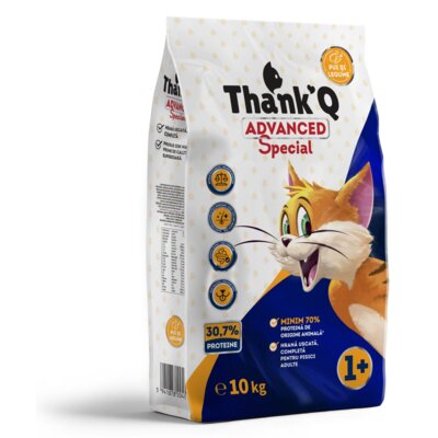 Karma dla kota THANK'Q Cat Advanced Special Kurczak z warzywami 10 kg