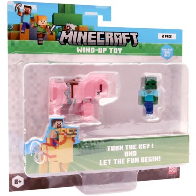 Zestaw figurek MINECRAFT Wind-up Toy Baby Zombie & Pig MC1015D