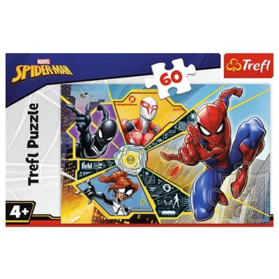 Puzzle TREFL Marvel Spider-Man W sieci 17372 (60 elementów)