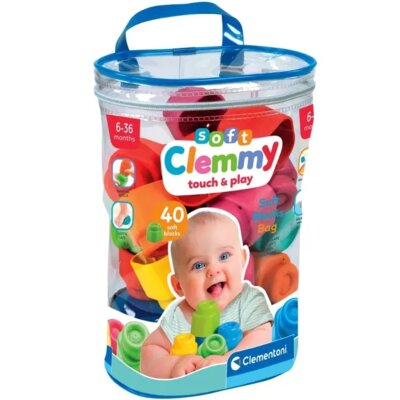 Klocki sensoryczne CLEMENTONI Soft Clemmy Woreczek 17878