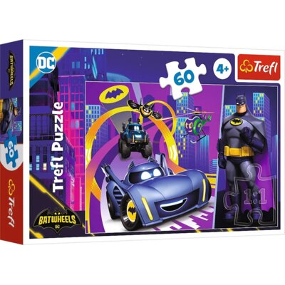 Puzzle TREFL Batman i jego pojazdy 17400 (60 elementów)