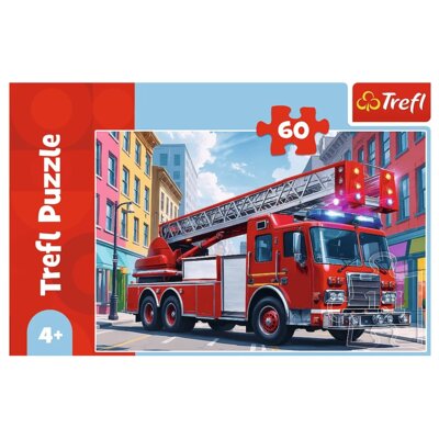 Puzzle TREFL Wóz strażacki 17405 (60 elementów)