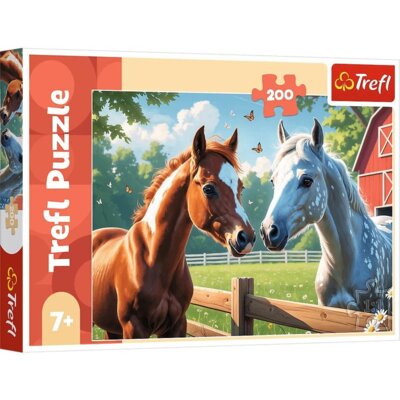Puzzle TREFL Konie na polanie 13328 (200 elementów)