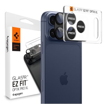 Nakładka na obiektyw SPIGEN Optik Pro XL Glas.tR EZ Fit do Apple iPhone 17 Pro Max Czarny