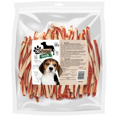 Przysmak dla psa MR. PRETZEL Kanapki z jagnięciną i rybą 500 g
