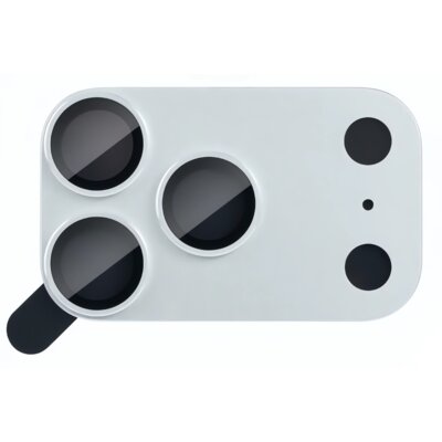 Nakładka na obiektyw MOCOLL 360 do Apple iPhone 17 Pro Srebrny