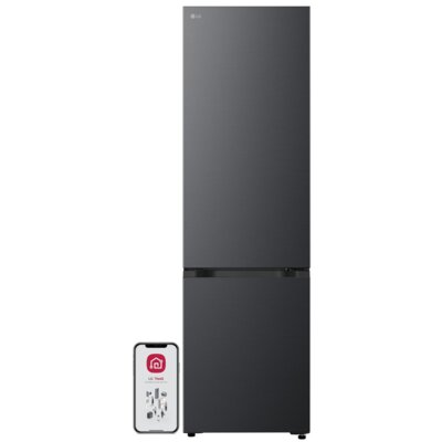 Lodówka LG AI GBBSJ20EEP No Frost 203cm Czarna