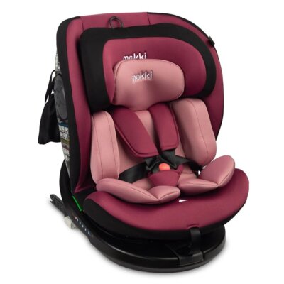 Fotelik samochodowy CARETERO Mokki I-Size 40-150 cm (0-36 kg) Czarno-różowy