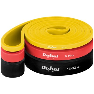 Zestaw gum do ćwiczeń REBEL ACTIVE RBA-3001-S3