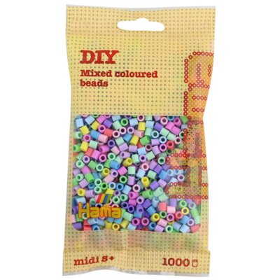Zestaw kreatywny HAMA Midi 1000 koralików w torebce 015-207-50 Mix