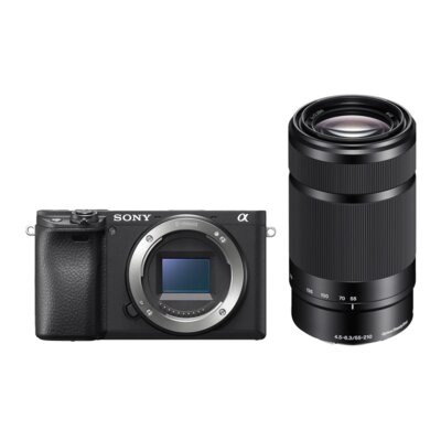 Aparat bezlusterkowy SONY Alpha ILCE-6400MB (ILCE6400AMB.CEC) Czarny + Obiektyw 18-135mm f/3.5-5.6 OSS, 24.2 Mpix, BIONZ X + Obiektyw SONY E 55-210mm f/4.5-6.3 (SEL55210B.AE)