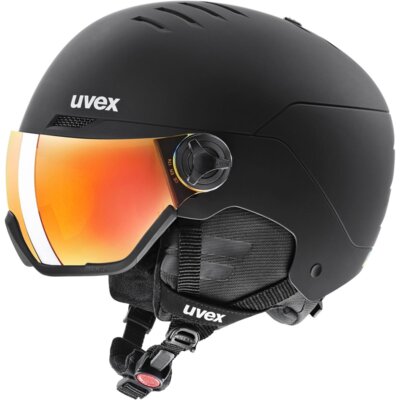 Kask z przyłbicą szybą Uvex Wanted Visor Black Mat 58-61 cm