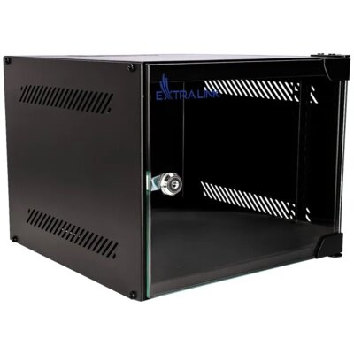Szafa RACK EXTRALINK Lite 10" 4U EX.28815 280 x 310 mm, Wisząca Czarny