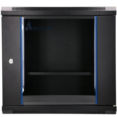 Szafa RACK EXTRALINK 19" 9U Lite 9U EX.28792 530 x 400 mm, Wisząca Czarny