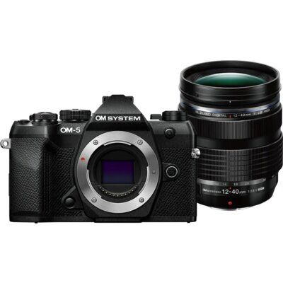 Aparat OLYMPUS OM System OM-5 Mark II + Obiektyw f/2.8 12-40 mm Pro II Czarny