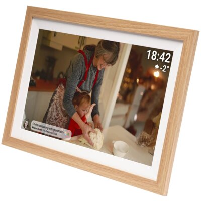 Ramka cyfrowa DENVER Frameo PFF-1505LW Jasnobrązowy