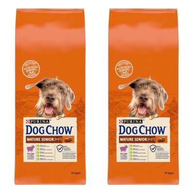 Karma dla psa PURINA Dog Chow Mature Senior z Jagnięciną 2 x 14 kg