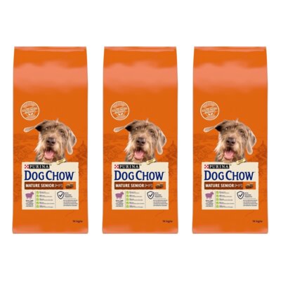 Karma dla psa PURINA Dog Chow Mature Senior z Jagnięciną 3 x 14 kg