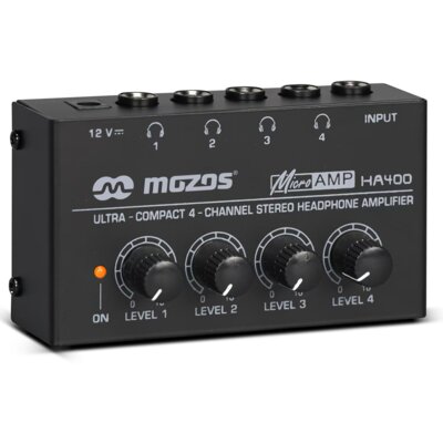 Wzmacniacz słuchawkowy MOZOS HA400 Czarny