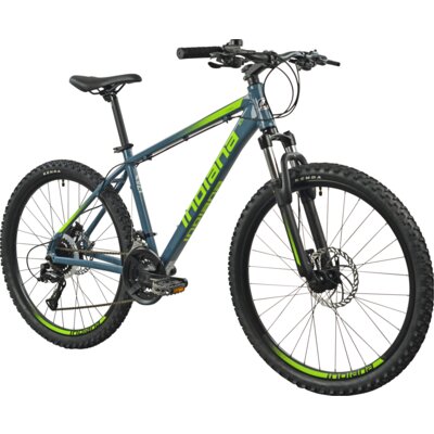 Rower górski MTB INDIANA X-Pulser 3.6 M17 26 cali męski Grafitowo-limonkowy