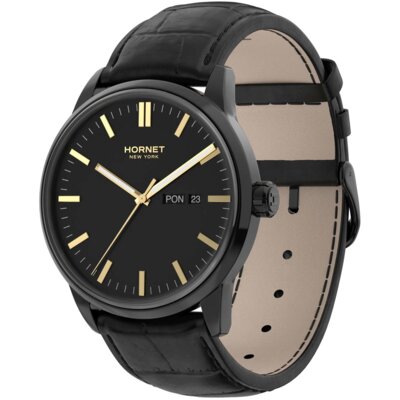 Zegarek HORNET Shreve NFC 43mm Czarno-złoty