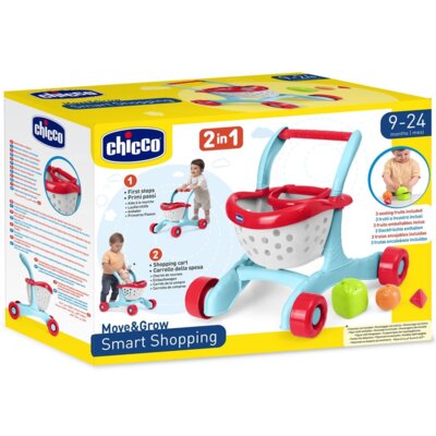 Zabawka wózek na zakupy CHICCO Move & Grow Pchacz wesołe zakupy 00012421000000