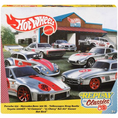 Zestaw pojazdów Hot Wheels Silver Series Mattel 80th Anniversary JHF01 (7 szt.)