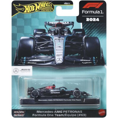 Samochód Hot Wheels Premium Formuła 1 Mercedes-Benz George Russell JBM18