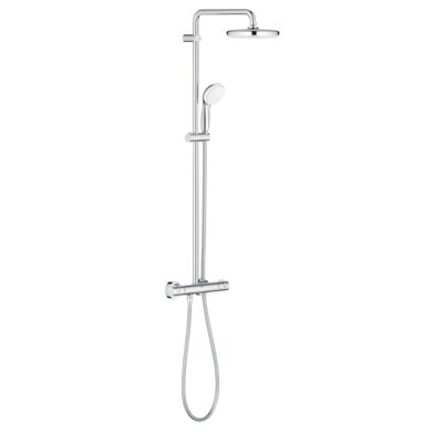Zestaw prysznicowy natynkowy GROHE Bau System 210 26699000 z deszczownicą Chrom