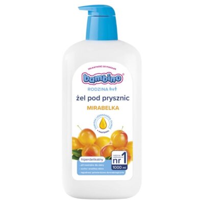 Rodzina żel pod prysznic hiperdelikatny Mirabelka 1000ml