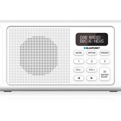 Radio BLAUPUNKT DR3WH Cyfrowe Przenośne Biały