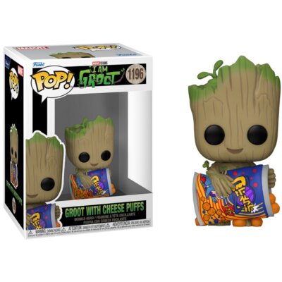 Figurka FUNKO Pop Marvel I Am Groot Groot with Cheese Puffs