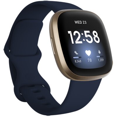 Smartwatch Google FITBIT Versa 3 Niebiesko-złoty
