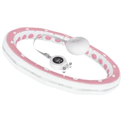 Hula hop REBEL ACTIVE RBA-3067-PK Biało-różowy