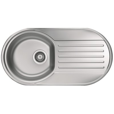 Zlewozmywak jednokomorowy z ociekaczem ALVEUS Form 40 1060001K Satyna 43.7x83.2