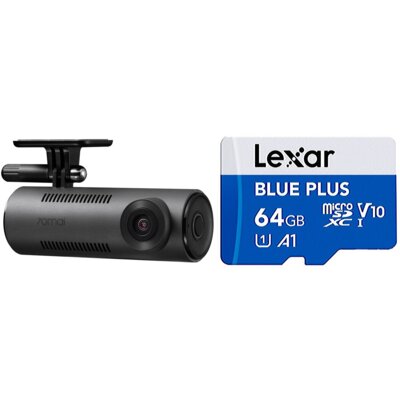 Wideorejestrator 70MAI M310 Czarny + Karta Lexar 64GB Blue Plus