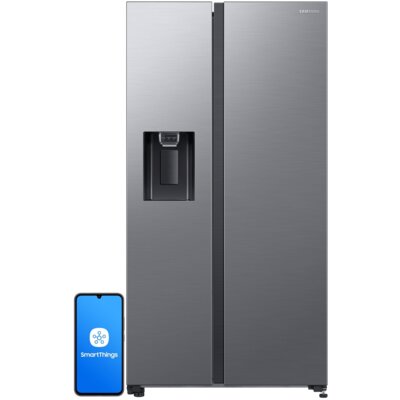 Lodówka SAMSUNG RS64DG5303S9EO Side by Side AI No Frost 178cm Stal szczotkowana Kostkarka Podajnik wody