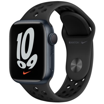 APPLE Watch 7 Nike GPS 45mm koperta z aluminium (północ) + pasek sportowy (antracyt)