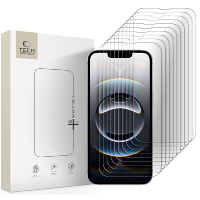 Szkło hartowane TECH-PROTECT Bundle do Apple iPhone 13/13 Pro/14/16e (10 szt.)