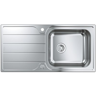 Zlewozmywak jednokomorowy z ociekaczem GROHE K500 31563SD1 Stal szlachetna 50x100