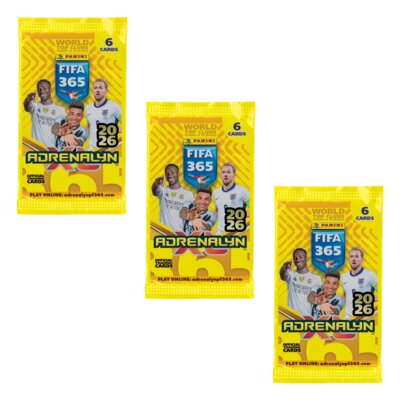 Karty PANINI FIFA 365 Adrenalyn XL 2026 Saszetka z kartami PAN02917 (3 saszetki)