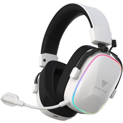 Słuchawki SECRET GEAR SX2 Bezprzewodowe, Nauszne, Dźwięk przestrzenny Biało-czarny