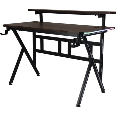 Biurko gamingowe COBRA CRF4012 RGB Brązowy