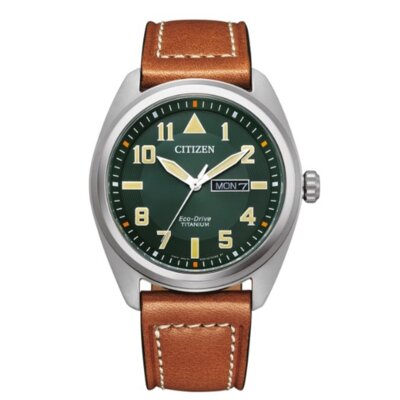 Zegarek CITIZEN Super Titanium Military BM8560-11XC Srebrny