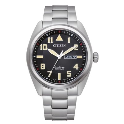 Zegarek CITIZEN Super Titanium Military BM8560-88EC Tytanowy