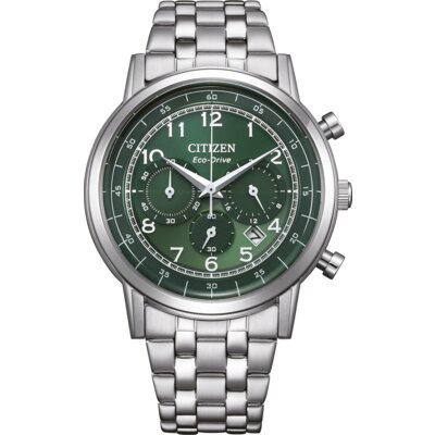 Zegarki CITIZEN Eco-Drive Classic Chrono CA4630-53X Srebrny