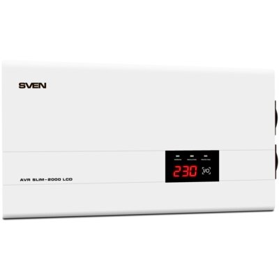 Stabilizator napięcia SVEN AVR Slim-2000 LCD 2000VA 1200W