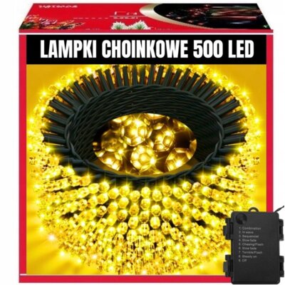 Lampki choinkowe EXTRALINK A26 500 LED Sieciowe 35 m Ciemnozielony
