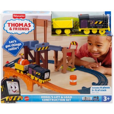 Kolejka FISHER PRICE Tomek i Przyjaciele Diesel Załadunek na budowie JBW20
