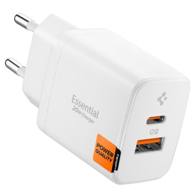 Ładowarka sieciowa SPIGEN Essential EE202EU 20W Biały
